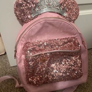 Disney Pink Sequin Kids Backpack